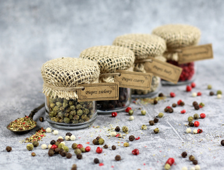 Antique Gold Turkish Grinder & Peppercorns  Gift Set 