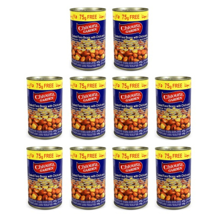 10x Fava Beans with Chickpeas 475g | Chtoura