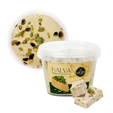 Chałwa Waniliowa z Pistacjami 500g | Taahan