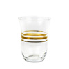 Gold Engraved Turkish Tea Glass 6x 80ml SET