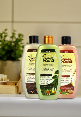 Keratin Shampoo with Clay 400ml | Bento Night