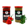 2x Pasta Paprykowa Carolina Reaper Green & Red 245g | Indian Hot