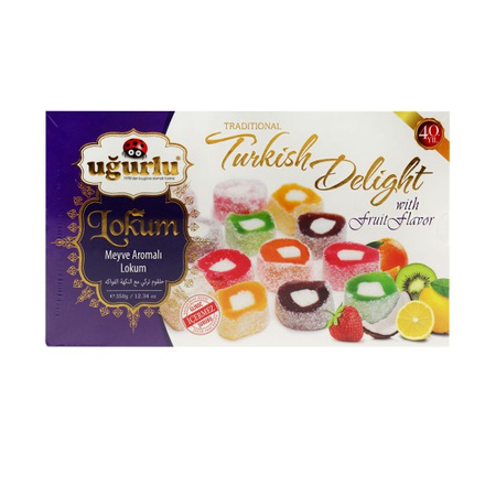 Turkish Delight with Fruit Flavour 350g | Uğurlu