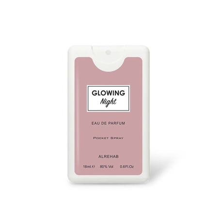 GLOWING NIGHT Perfume Pocket Spray EDP 18 ml | Al Rehab