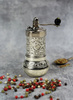 Silver Turkish Grinder & Peppercorns  Gift Set 