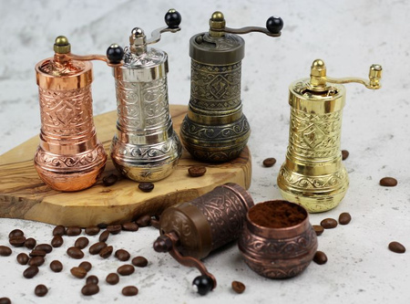 Manual Grinder For Coffee & Spices | Silver