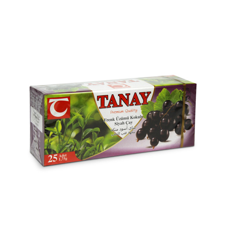 Blackcurrant Flavoured Black Tea 25 Teabags  | Tanay