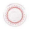 6x Round Glass Saucer 'Ottoman'  | Paşabahçe