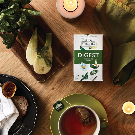 Herbata Ekspresowa DIGEST Mięta & Koper Włoski 40g| Ahmad Tea