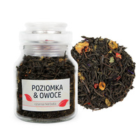 Herbata Czarna Liściasta "Poziomka & Owoce" 35g Sindibad