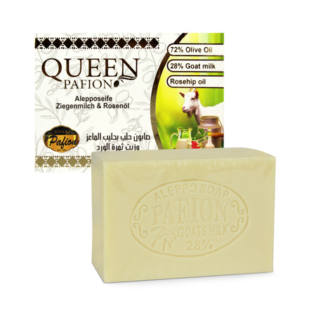 Aleppo Soap with Goat Milk & Rosehip Oil 150g | Pafion Queen
