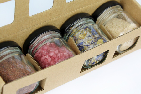 4 Gourmet Flavored Salts Gift Set | Lavender Spices