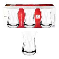 6x Szklanka 'Aida Optik' Żłobiona Tulipan 160 ml | Paşabahçe