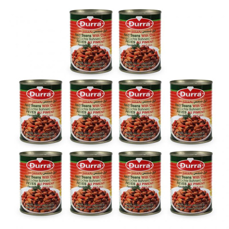 10 x Bób Foul Medames z Chilli 400g Durra