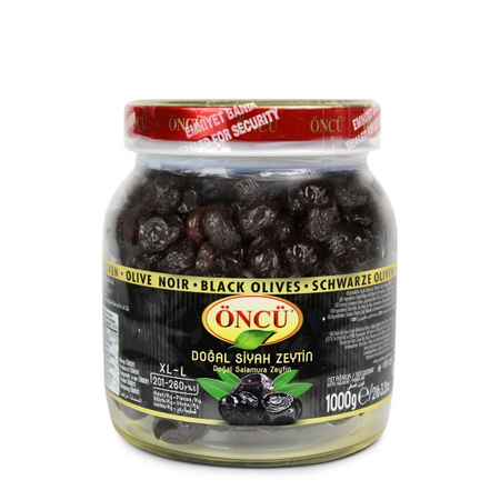 Oliwki Czarne z Pestką Suszone XL-L Siyah Zeytin 1kg | Öncü