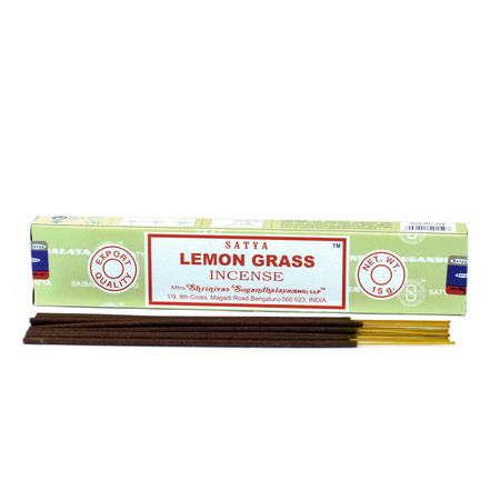 Kadzidełka Indyjskie LEMON GRASS 15g | Satya