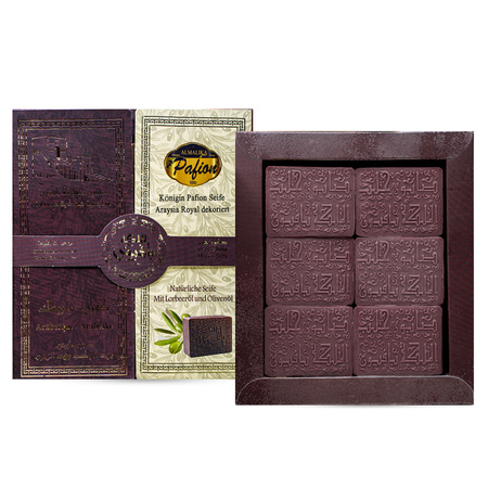 Zestaw Mydeł Aleppo Arabesque z Perfumami Orientalnymi 6x 65g | Queen Pafion
