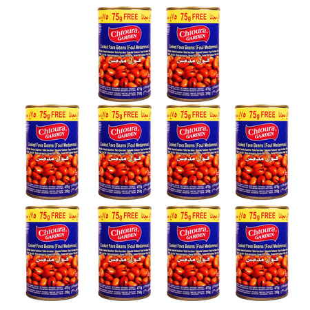10x Broad Beans Foul Medammes 400g (+75 g Free) | Chtoura
