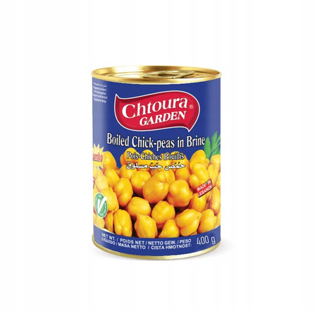 10x Boiled Chickpeas in Brine 400g | Chtoura
