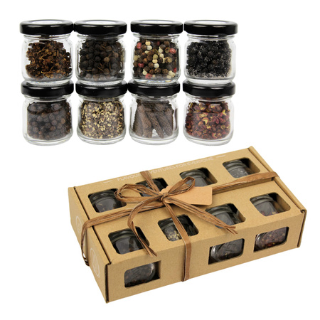  8 Types of Whole Peppercorns Gift set | Lavender