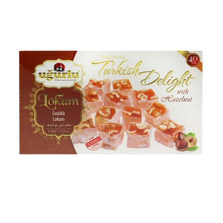 Turkish Delight with Hazelnut 350g | Uğurlu