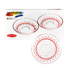 6x Round Glass Saucer 'Ottoman'  | Paşabahçe