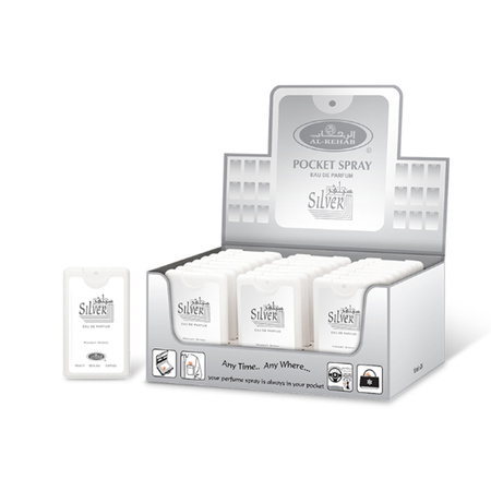 SILVER Perfume Pocket Spray EDP 18 ml  Al Rehab