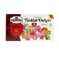 Lokum Owocowe Mix z Orzechami Laskowymi Turkish Delight 350g | Uğurlu