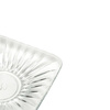 6x  Square Fluted Glass Saucer 'Kare' | Paşabahçe