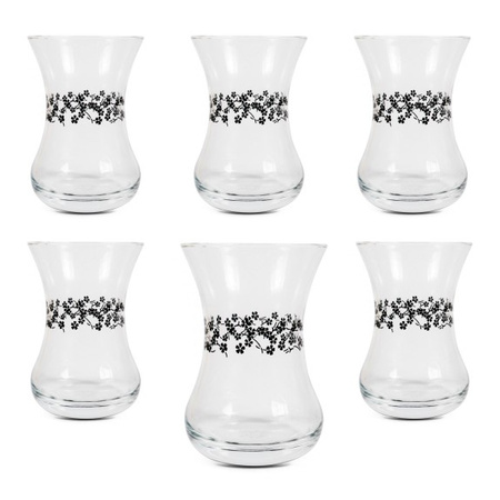 6x Szklanka Tulipan 'Kwiaty' 135 ml | Paşabahçe