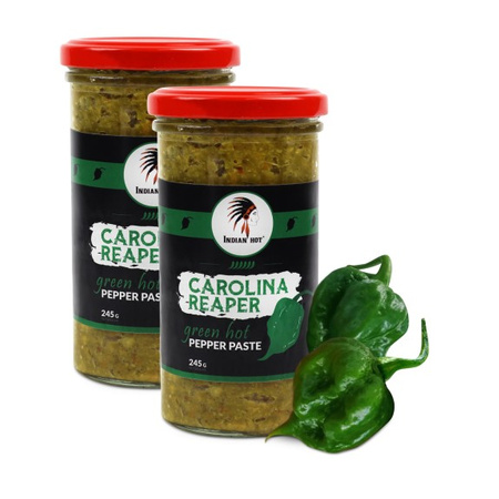 2x Green Hot Carolina Reaper Paste 245g | Indian Hot