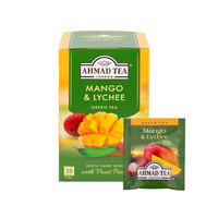 Herbata Ekspresowa Zielona Mango & Lychee  30g | Ahmad Tea