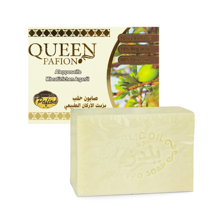 Mydło Aleppo Oliwkowo Laurowe z Olejem Arganowym 150g | Pafion Queen