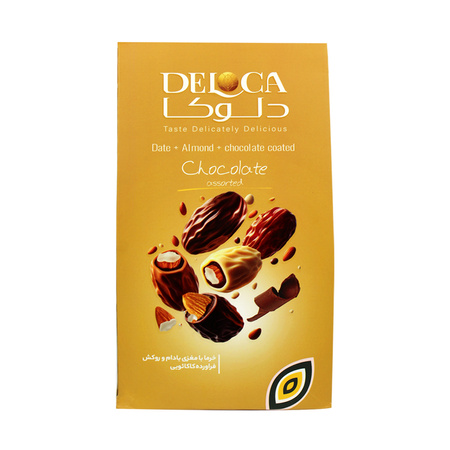 Daktyle Nadziewane Migdałami w Czekoladzie (Mix Smaków) 250g | Deloca