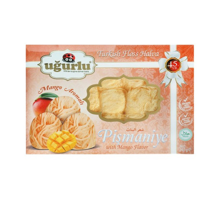 Turkish Floss Halva with Mango Flavour 240g | Uğurlu