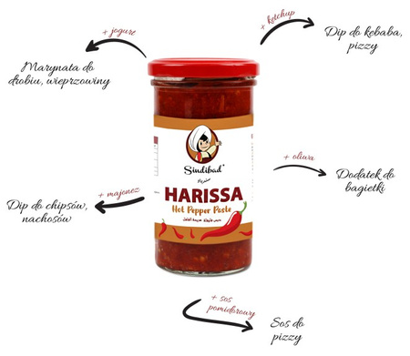Harissa Pasta z  z 95% Ostrej Papryki 245g | Sindibad